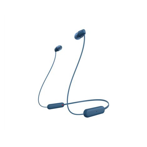 Sony WI-C100 Wireless In-Ear Headphones, Blue Sony | WI-C100 | Wireless In-Ear Headphones | Wireless | In-ear | Microphone | Noi